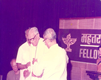 Dr. Bhattacharyya presenting Fellowship to Mr. Gokak.