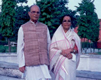 Dr. Bhattacharyya with his wife at Guest-House, Krukshetra University.