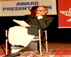 Dr. Bhattacharyya at award presentation ceremony of Sahitya Academy.